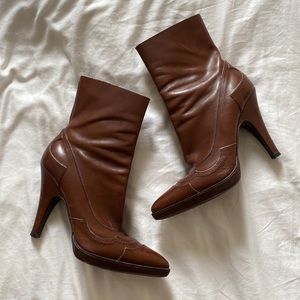 Prada Western Ankle Boots 7.5